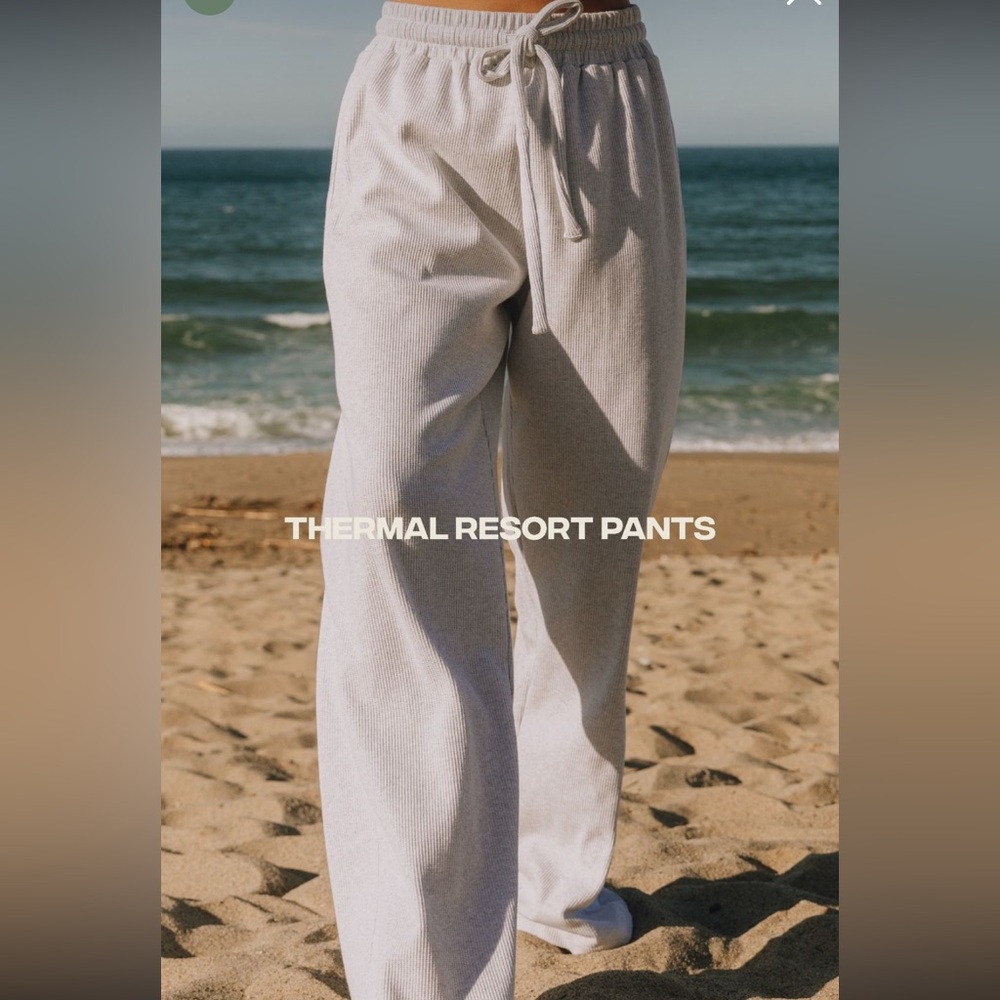 Daily Drills Thermal Resort Pants Light Grey M/L NWT